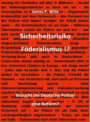 cover image of Sicherheitsrisiko Föderalismus!?